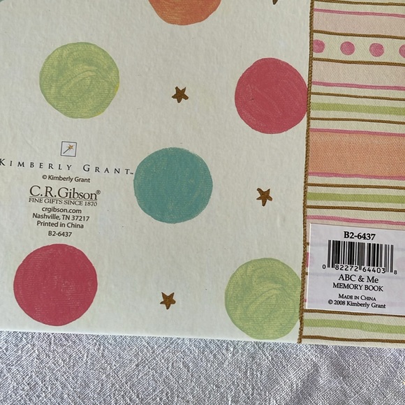 ABC and Me Memory Baby keepsake memory book, baby's first 5 years CR Gibson 2018 - Picture 3 of 15